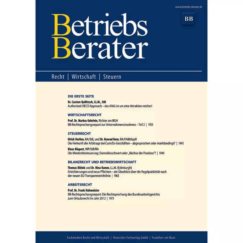 BB - Betriebs-Berater - Abonnement