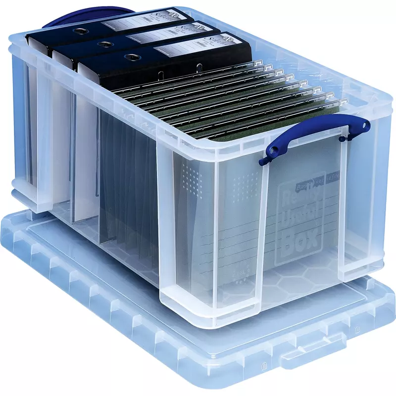 Spar-Set! 10 Really Useful Box Transport- und Aufbewahrungsboxen mit Deckel, 48 l