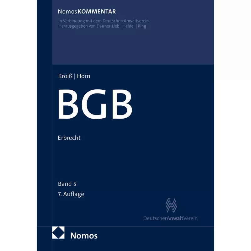 Bürgerliches Gesetzbuch BGB Band 5: Erbrecht