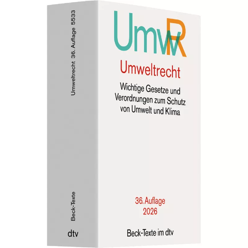 Umweltrecht: UmwR (dtv 53327)
