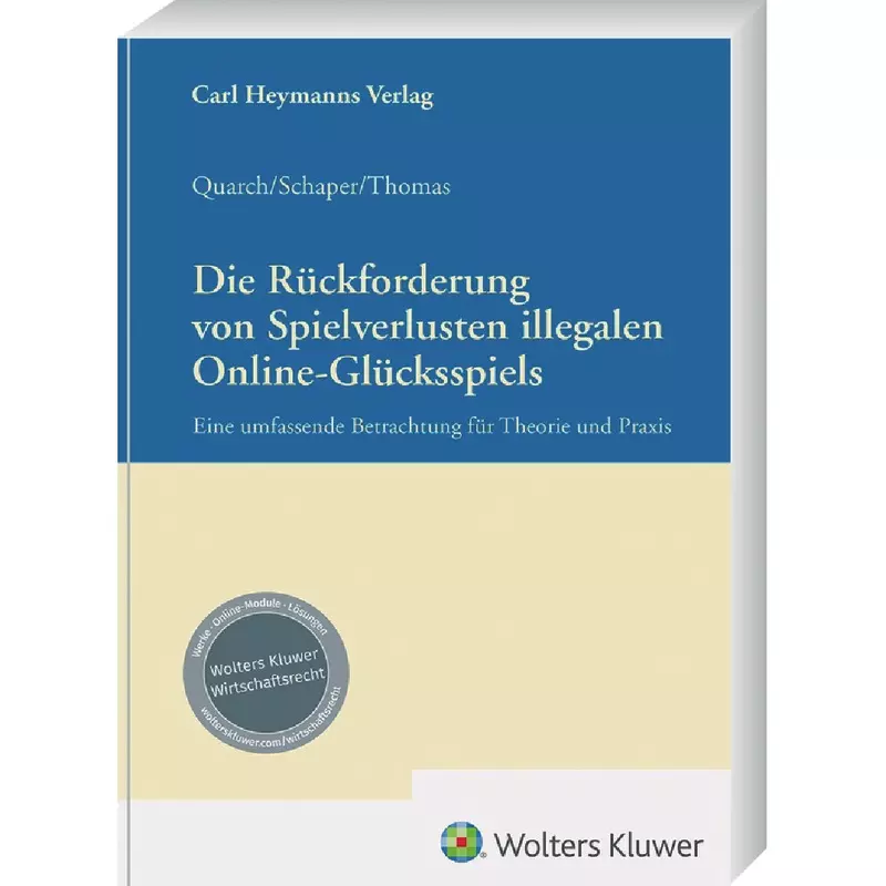 Die Rückforderung von Spielverlusten illegalen Online-Glücksspiels
