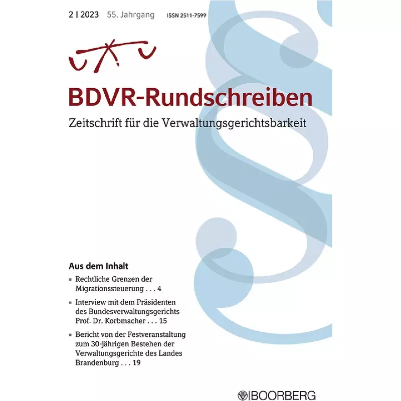 BDVR-Rundschreiben  - Abonnement
