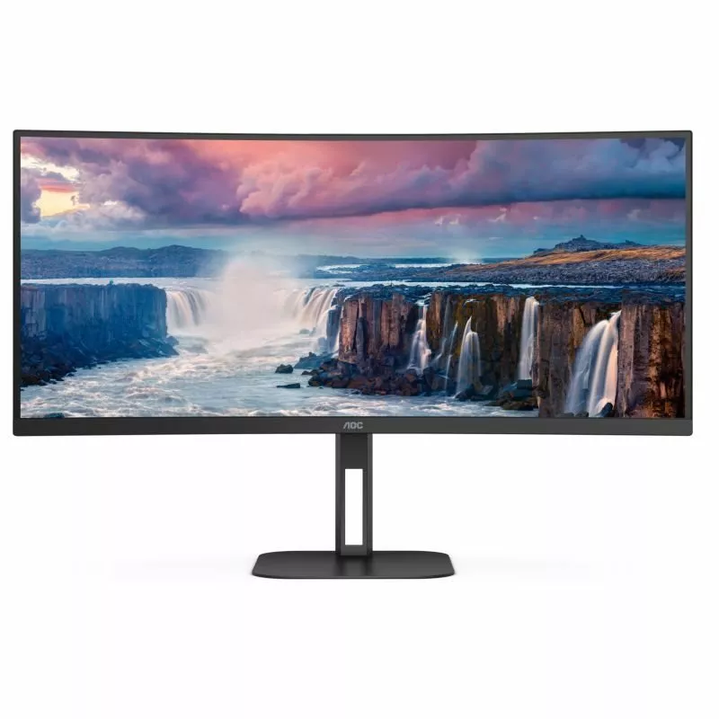 AOC Value-line CU34V5CW/BK - V5 series - LED-Monitor - gebogen - 86.4 cm (34")