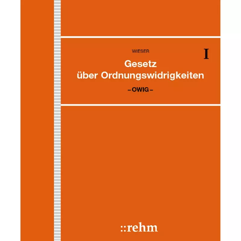 Gesetz über Ordnungswidrigkeiten - OWiG - ohne Fortsetzungsbezug