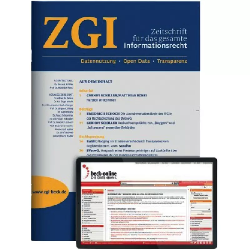 ZGI - Zeitschrift für das gesamte Informationsrecht - Abonnement
