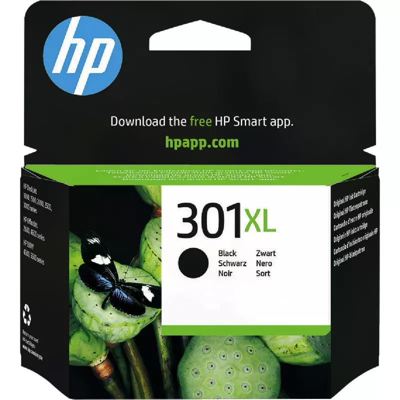 hp vivera Tintenpatrone CH563EE (Nr. 301 XL), schwarz