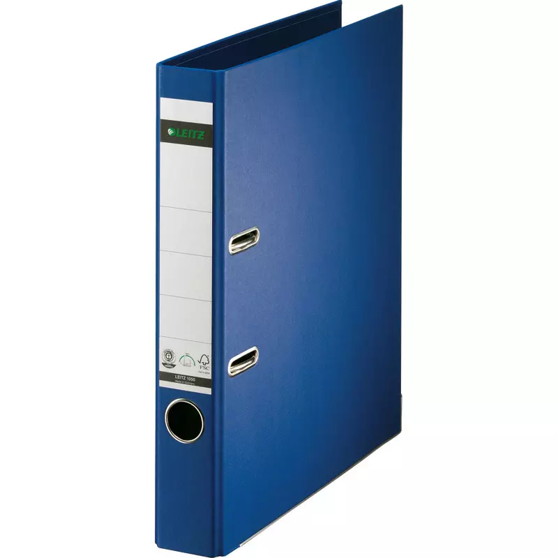 LEITZ Qualitäts-Ordner 180° Karton Vollpapier kaschiert Nr. 1008-00 DIN A4, Rückenbreite 52 mm