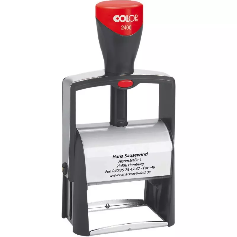 COLOP "Classic Line" 2400 Selbstfärbender Adress-Stempel, bis zu 6 Zeilen / 27 x 58 mm