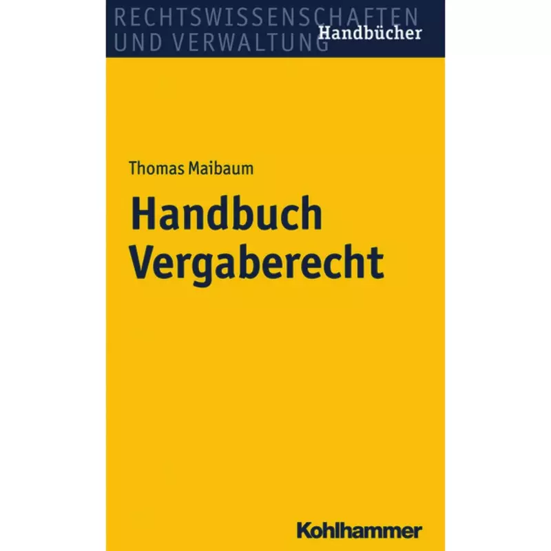 Handbuch Vergaberecht