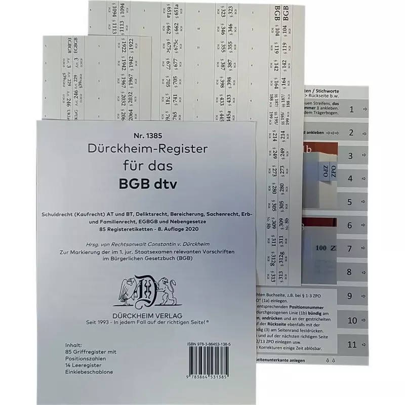 DürckheimRegister BGB im dtv 2020