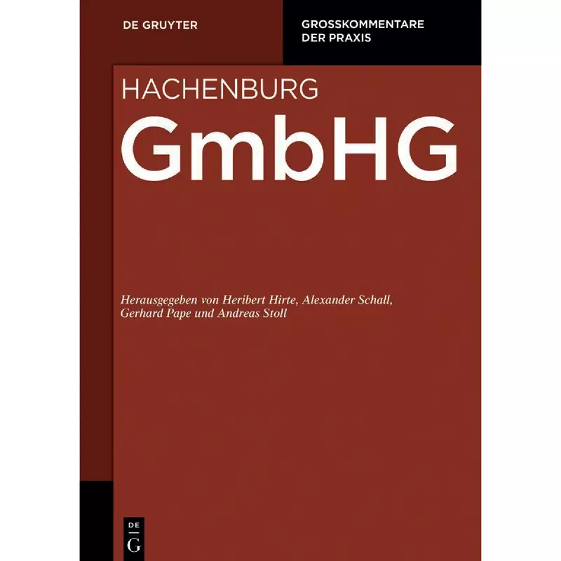GmbHG - Gesamtwerk