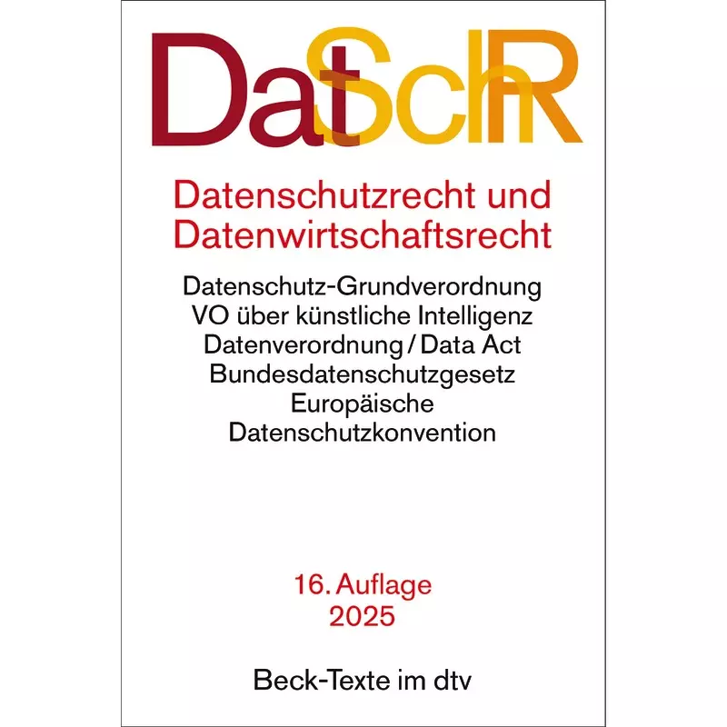 Datenschutzrecht: DatSchR (dtv 53283)