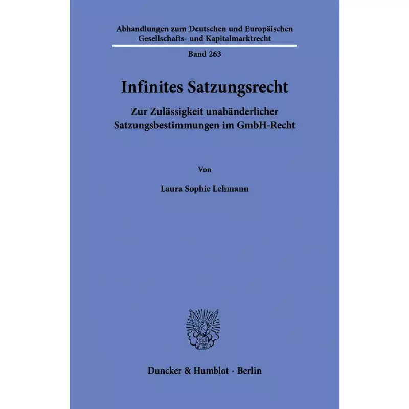 Infinites Satzungsrecht