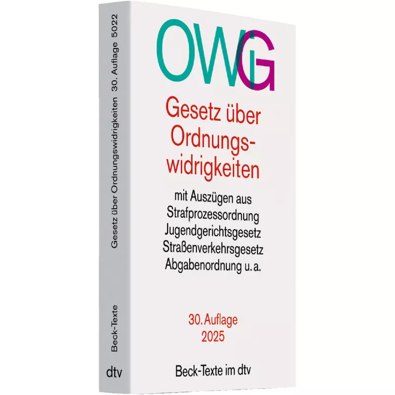 OWiG - Gesetz über Ordnungswidrigkeiten (dtv 53301)
