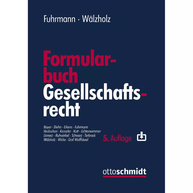 Formularbuch Gesellschaftsrecht