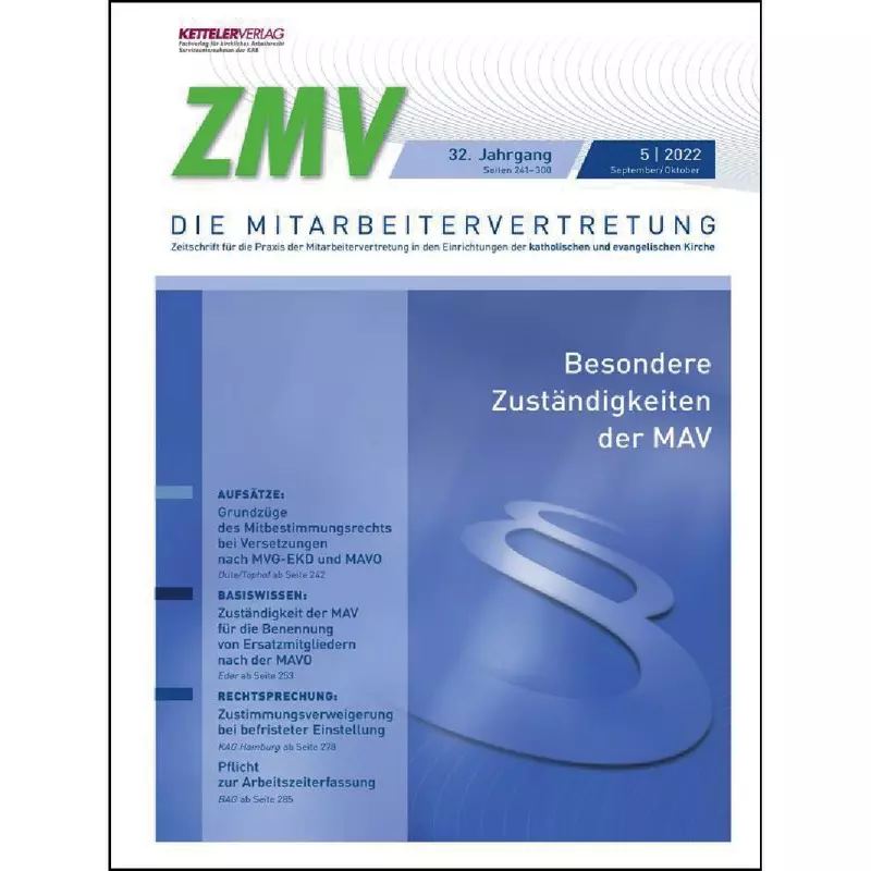 ZMV - Die Mitarbeitervertretung -  Abonnement