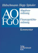 Abgabenordnung - Finanzgerichtsordnung - mit Fortsetzungsbezug