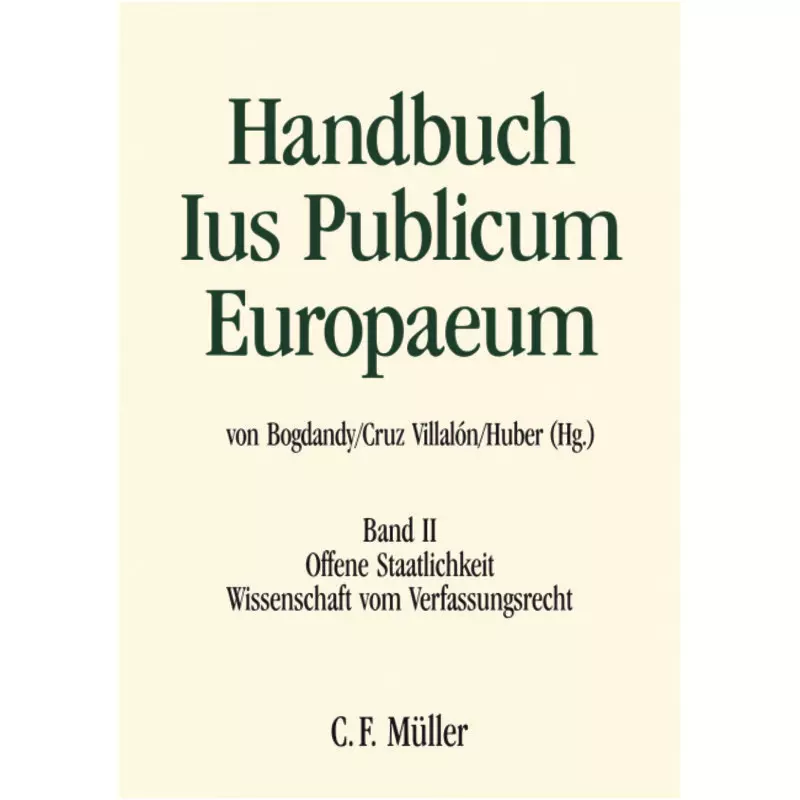 Handbuch Ius Publicum Europaeum Band II