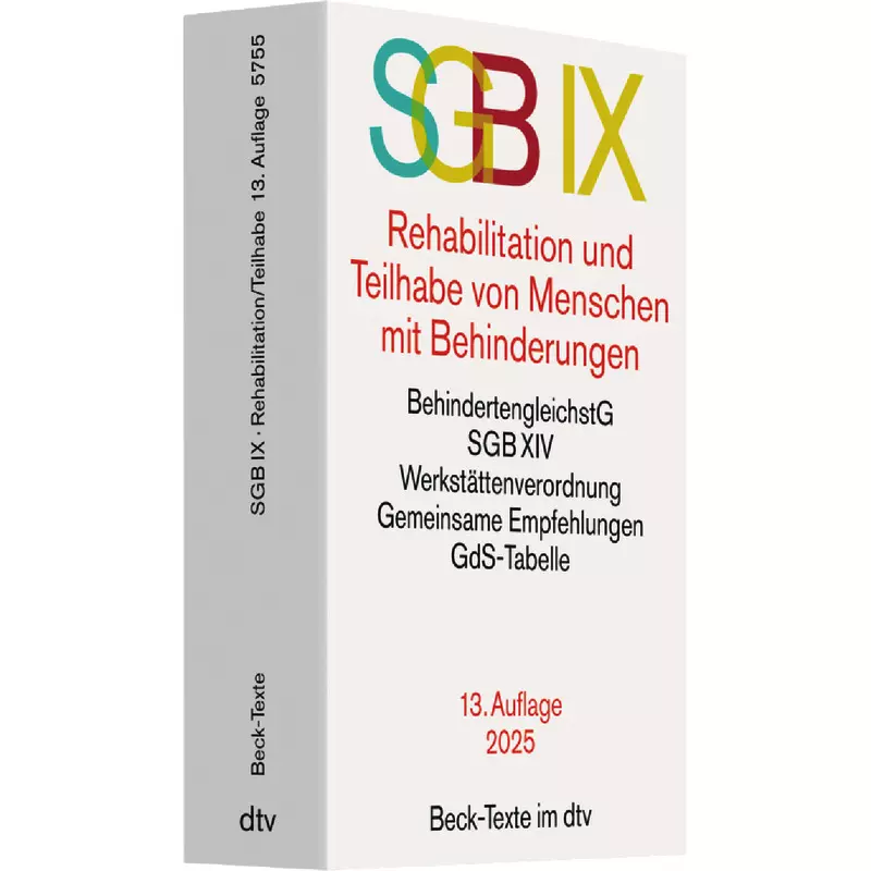 SGB IX - Rehabilitation und Teilhabe behinderter Menschen (dtv 53294)