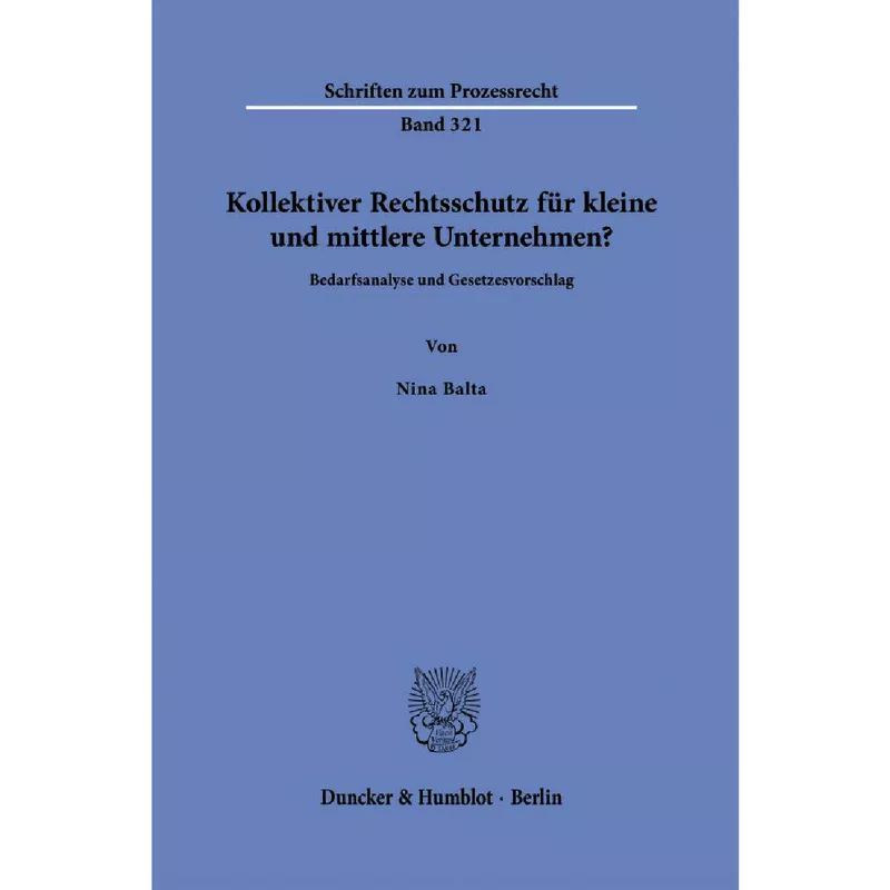 Kollektiver Rechtsschutz für kleine und mittlere Unternehmen?
