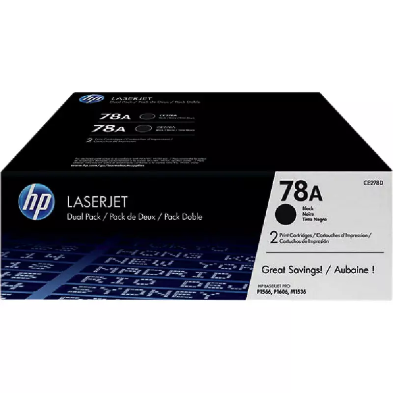 Doppelpack hp Toner CE278AD, schwarz