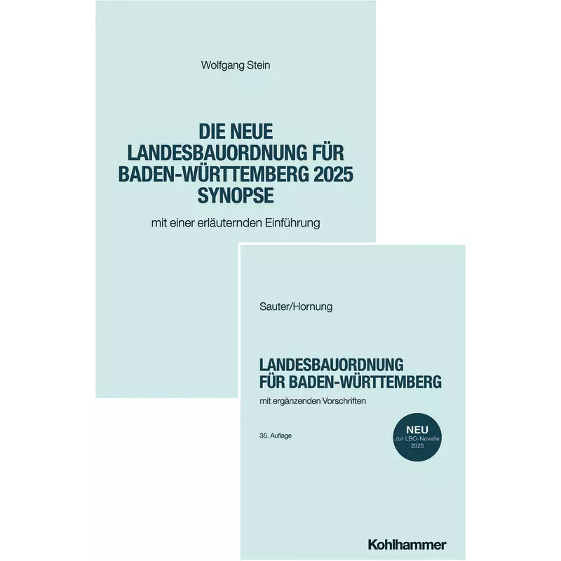 Paket Landesbauordnung für Baden-Württemberg - Textausgabe + Synopse