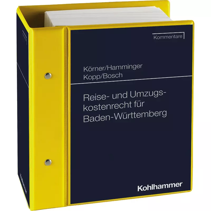 Reise- und Umzugskostenrecht für Baden-Württemberg - mit Fortsetzungsbezug
